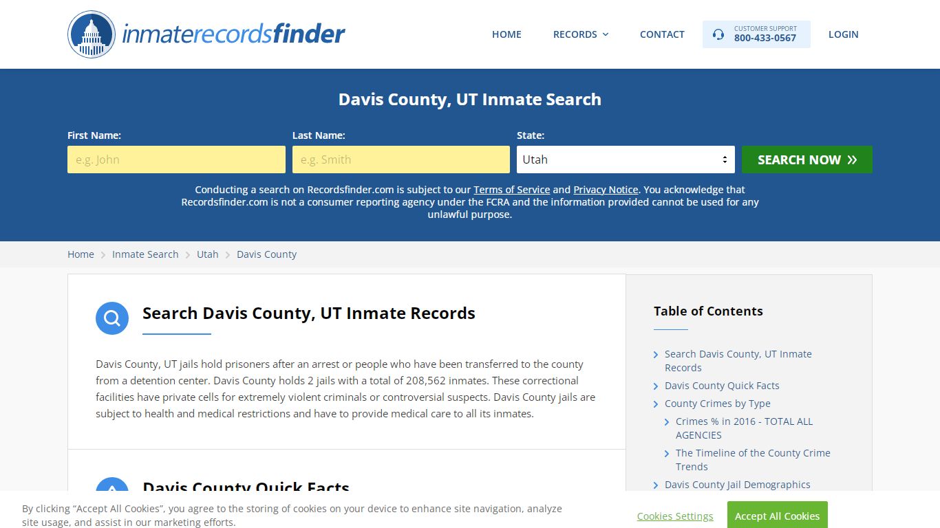 Davis County, UT Inmate Lookup & Jail Records Online