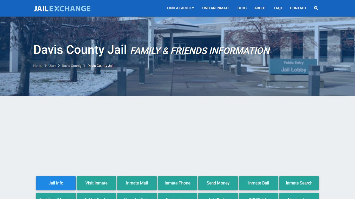 Davis County Jail Visitation | Mail | Phone | Farmington, UT